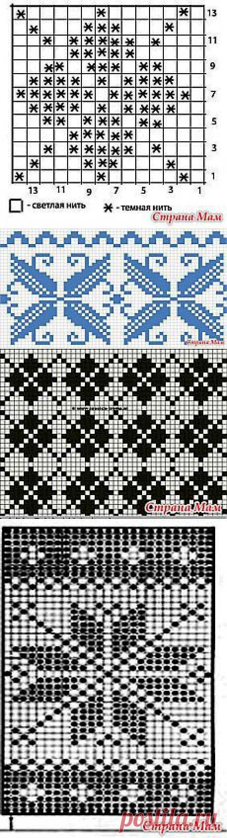 Жаккардовые узоры.: Дневник группы &quot;Клуб рукоделия&quot; - Страна Мам