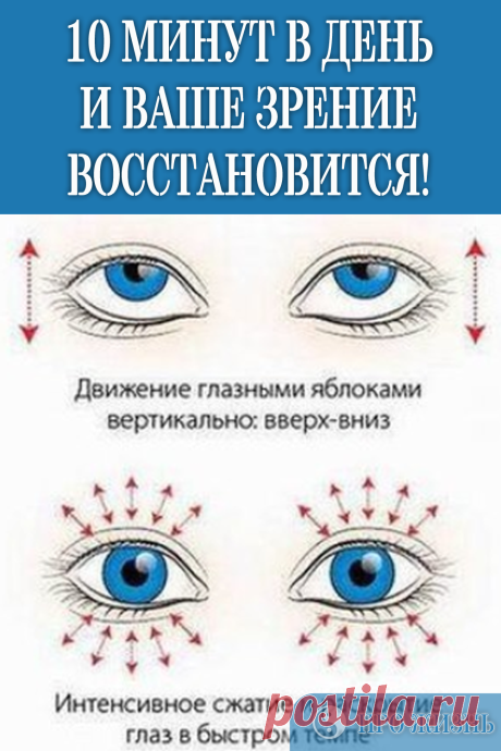 #зрение #восстановить #упражнения #глаз