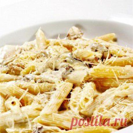 Пенне с белыми грибами, майораном и пекорино рецепт – итальянская кухня: паста и пицца