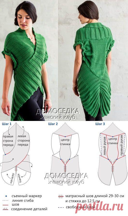 Вязаная туника Bio Palm | ДОМОСЕДКА