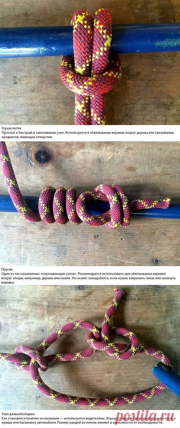 Полезное умение завязывать узлы