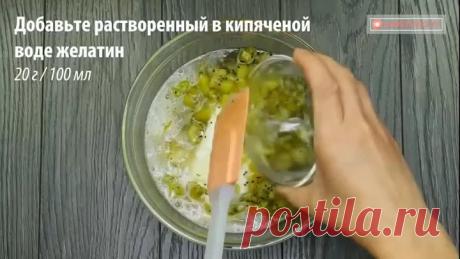 Торт без выпечки, для любителей бананов и киви!