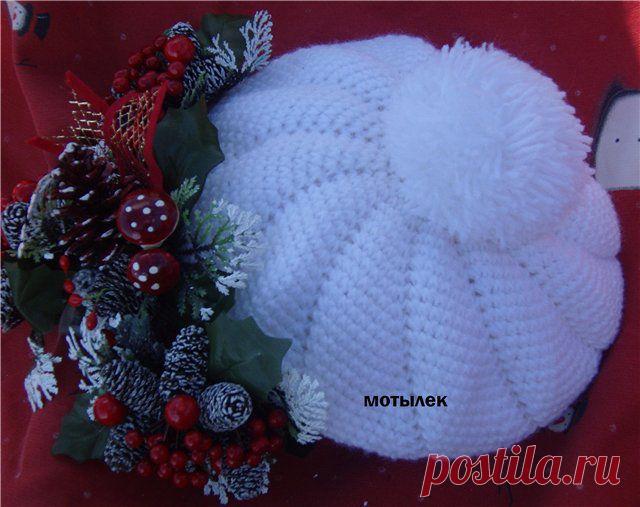 Берет "Снежок". МК от Мотылек (Осинка).