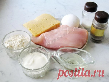 Отбивные из куриной грудки с сыром, рецепт с фото.