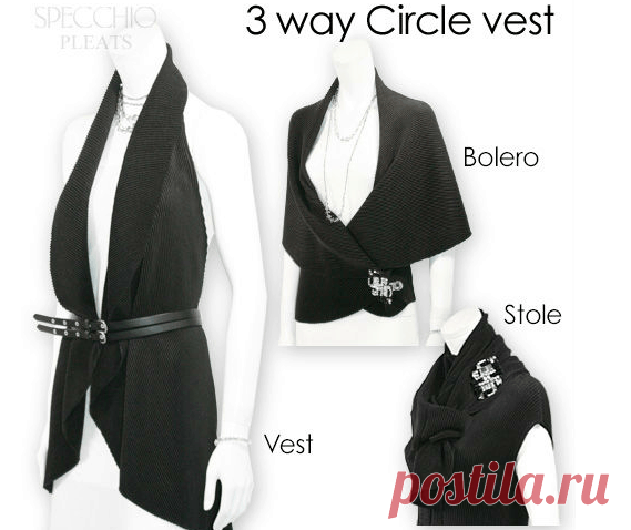 Красивые жилеты с примитивным кроем