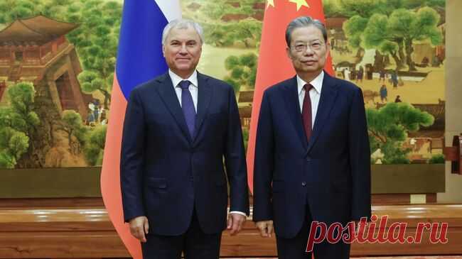Володин оценил уровень сотрудничества России и Китая