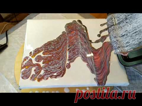 Как повторно использовать холст в технике Акриловая заливка | Fluid Art | Acrylic Pouring
