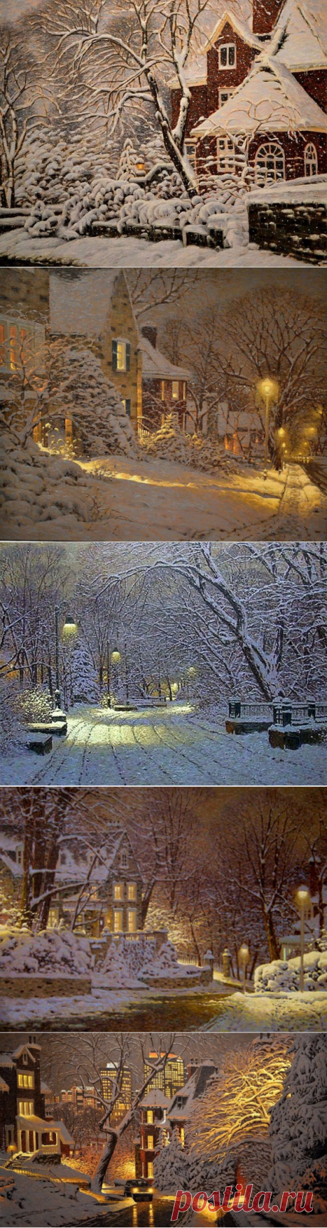 Рождественский ноктюрн в красках от Ричарда Савойя