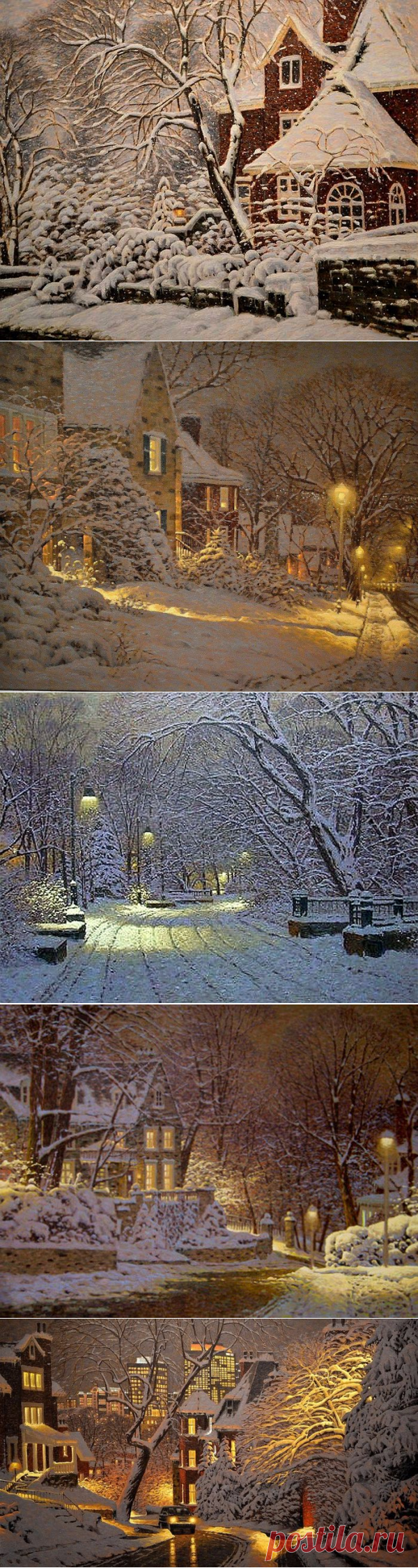 Рождественский ноктюрн в красках от Ричарда Савойя