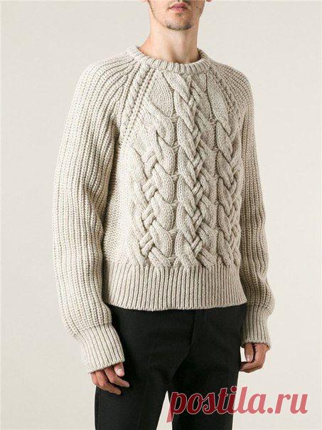 Красивый мужской свитер спицами. Мужской свитер с косами спицами | Все о рукоделии: схемы, мастер классы, идеи на сайте labhousehold.com
