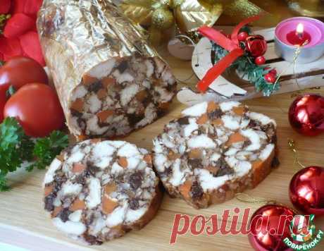 Куриный рулет "Новогодний фейерверк" – кулинарный рецепт