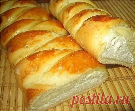 Вкусная творожная плетенка