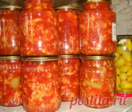 Цветная капуста с помидорами и сладким перцем