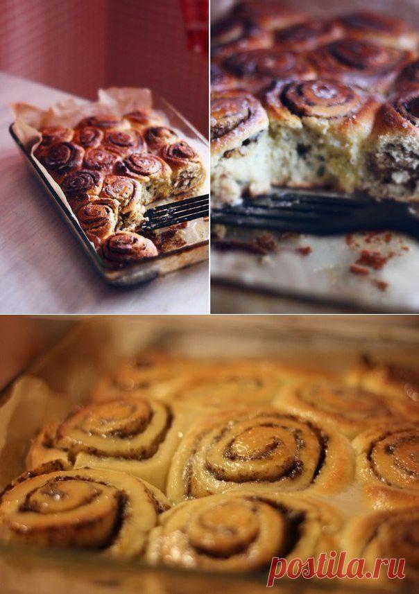 Как приготовить булочки синнабон с корицей - рецепт, ингридиенты и фотографии