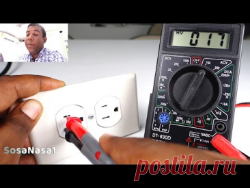 como probar tomacorriente usando un multímetro digital