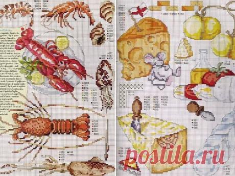 Вышивка крестом: схемы для кухни ~ Свое рукоделие Подборка: Схемы вышивки крестом для кухни. Ведь многие рукодельницы любят украшать кухню вышивкой крестом.