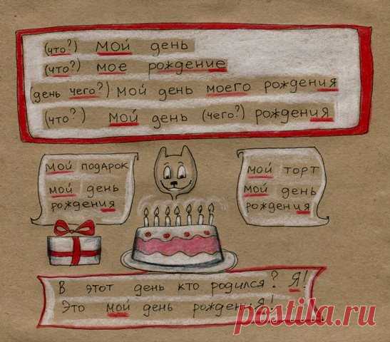 Доходчиво и понятно;)) Русский язык в «котах»;))