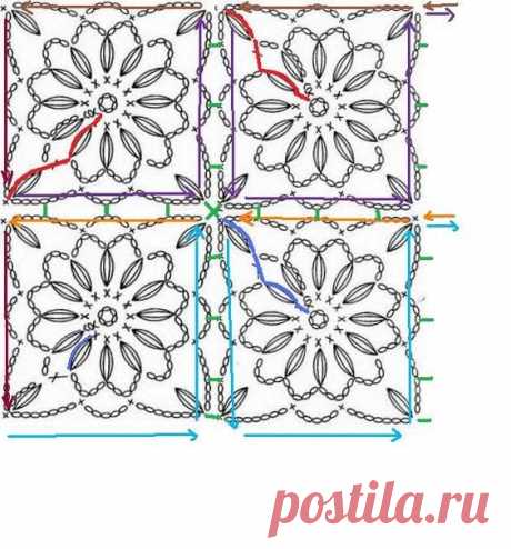 Схемы безотрывного вязания Новый, 8й сезон экспресс конкурса "Вязаный карантин"! - условия участия ЗДЕСЬ