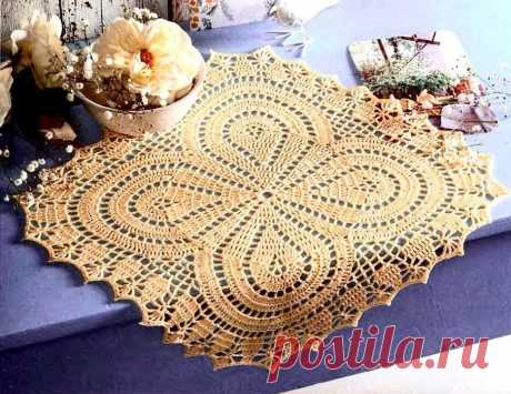 Роскошные вязаные салфетки для праздничного стола | Схемы вязания | ViKa_LiFe Пульс Mail.ru Подборка салфеток со схемами для вязания крючком