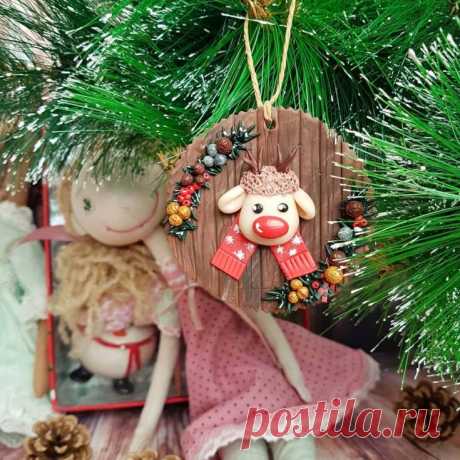 Елочные игрушки из полимерной глины | 43 фото | Polymer clay craft