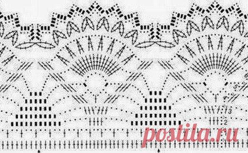 Ажурная юбочка крючком