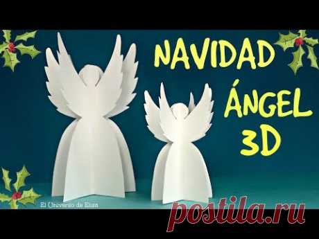 Decoración para Navidad, Cómo hacer un Ángel de Papel, Decoración Comunión, Recuerdo para Comunión