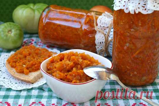 Икра из зелёных помидоров на зиму