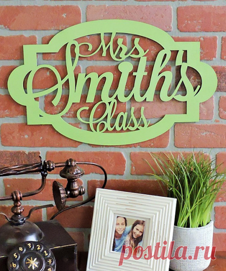 So Kali Sage Green Teachers Class Personalized Wall Sign | zulily