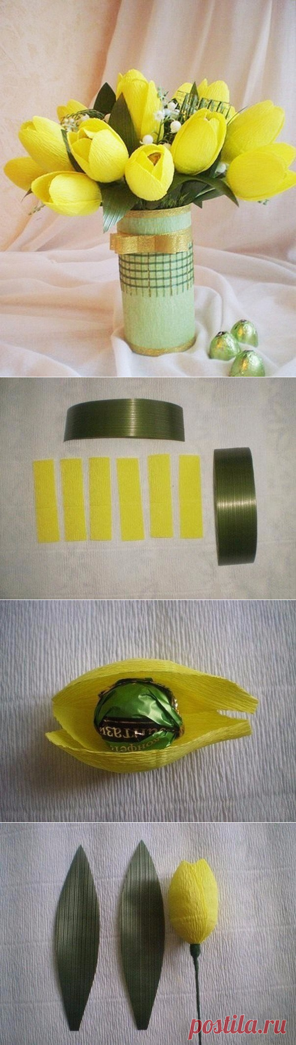 Тюльпаны. Букет из конфет