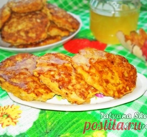 Оладьи из тыквы и риса