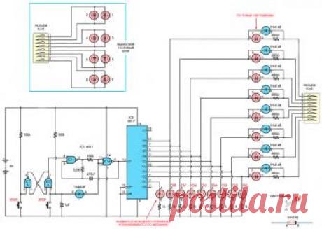 Тестер для витой пары категории 5e Возникла необходимость проверить сеть состоящую из  кабелей с 8 жилами (витая пара) проложенный на большое расстояние. Для того, чтобы один человек мог выполнить эту работу, нужен специальный прибор - тестер компьютерной сети. В наличии такого не имелось. Имеющиеся в продаже LAN тестеры очень дороги. Решено было самостоятельно изготовить простейший тестер,  состоящий из минимального количества деталей.