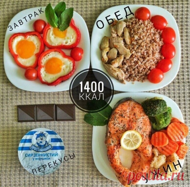 Меню на 1300 - 1600 ккал для тех,кто хочет похудеть.