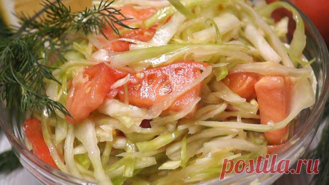 Очень вкусный САЛАТ КАПУСТНЫЙ Проще не бывает. Рецепт просят Все!
