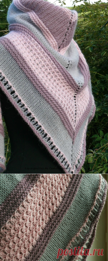 Le final du Facile... Shawl Facile, last part. - Tricote pas tout!
