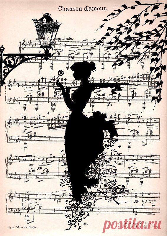 MUSIC RETRO 30 Print Poster Mixed Media Painting Wall Decor Illustration