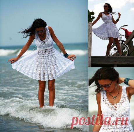 Бесплатные модели вязания крючком и видео-уроки: как вязание крючком летнее платье бесплатный шаблон