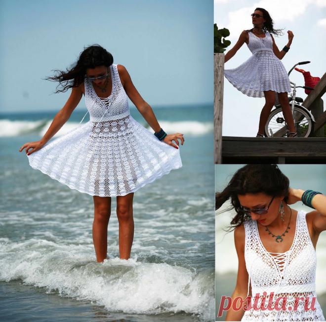 Бесплатные модели вязания крючком и видео-уроки: как вязание крючком летнее платье бесплатный шаблон