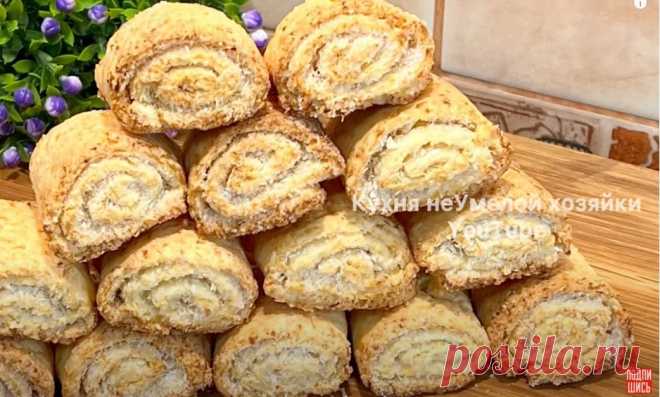 Лёгкий рецепт творожного печенья с начинкой