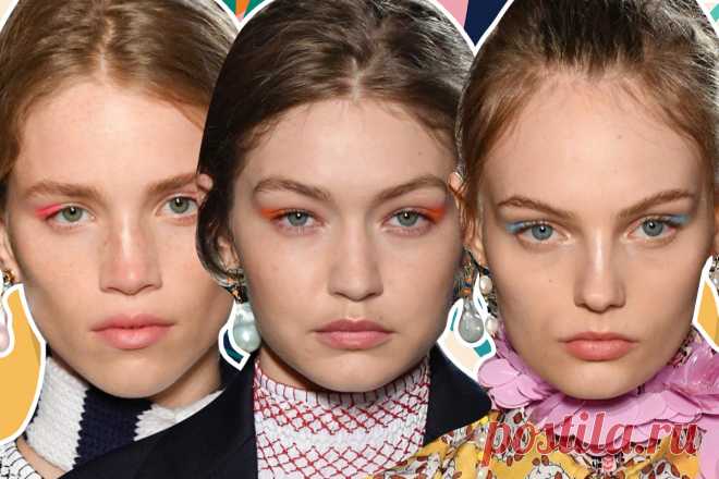 Как носить неоновые тени: модный макияжа глаз в стиле Prada - Beauty HUB