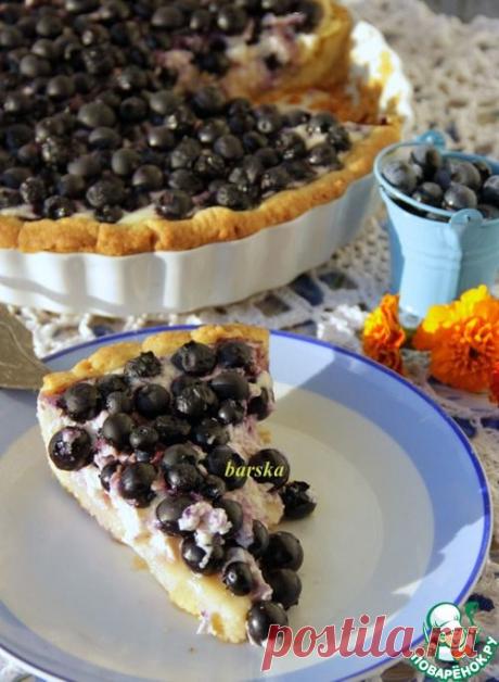 Финский пирог с черникой/голубикой.