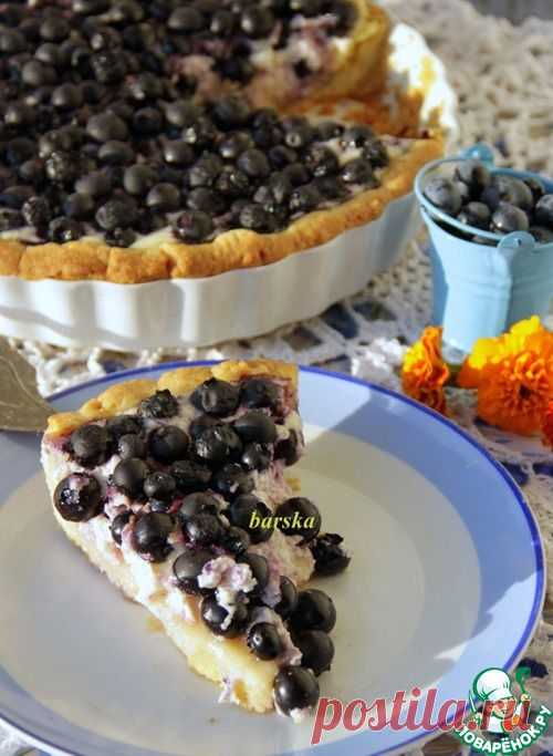 Финский пирог с черникой/голубикой.