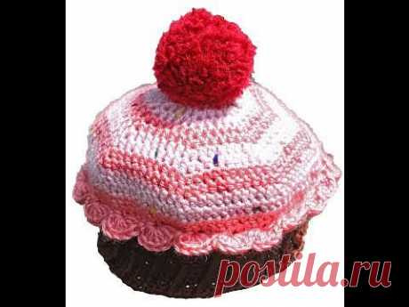 ▶ Crochet Preemie to Adult Size Cupcake Beanie Part 2 of 3 - YouTube