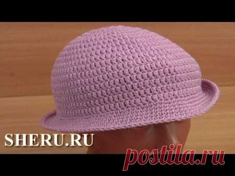 Шляпка классическая крючком Урок 38 часть 1 из 2 Tığ Şapka - YouTube