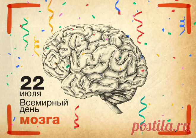 22 июля отмечается Всемирный день мозга, учрежденный федерацией неврологии для того, чтобы напомнить о важности здоровья и опасности заболеваний мозга.