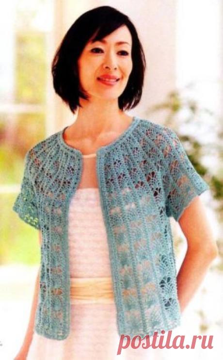 Ажурные жакеты по кругу крючком - САМОБРАНОЧКА рукодельницам, мастерицам