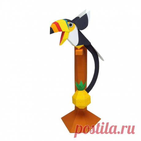 Бумажная модель Балансирующий большой тукан :: PAPER-MODELS.RU - бумажные модели журналы по моделированию бесплатно, без регистрации и смс