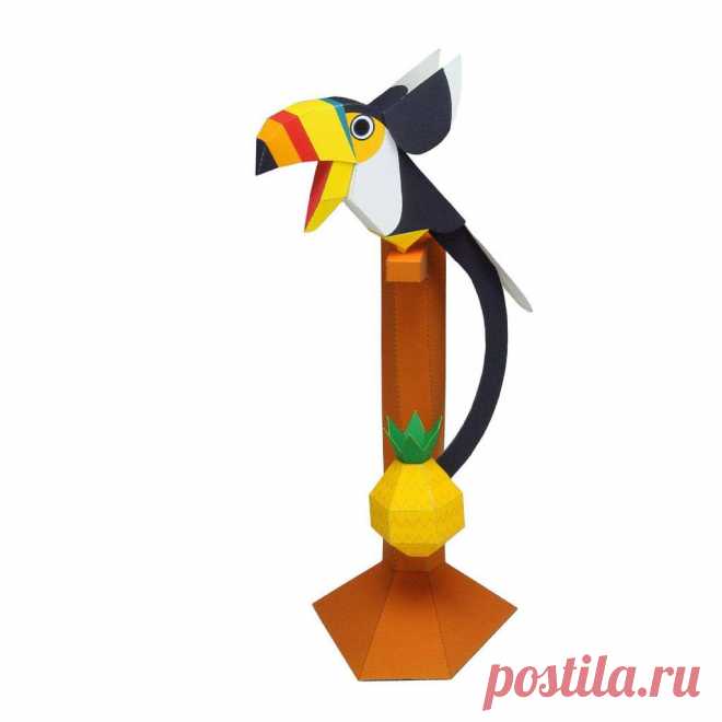 Бумажная модель Балансирующий большой тукан :: PAPER-MODELS.RU - бумажные модели журналы по моделированию бесплатно, без регистрации и смс