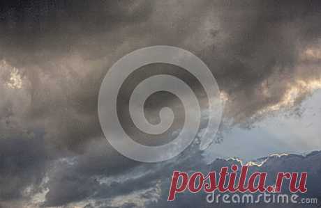 A Big Dark Cloud Stock Photo - Image: 92242810