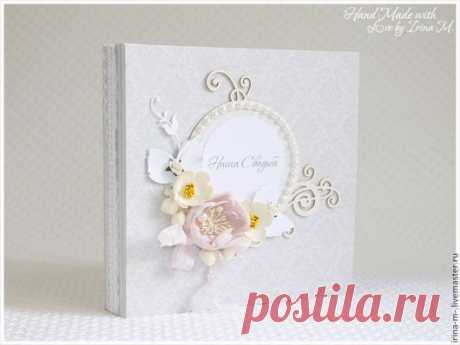 Купить Свадебный альбом - белый, свадебный подарок, свадебный альбом, альбом для фото