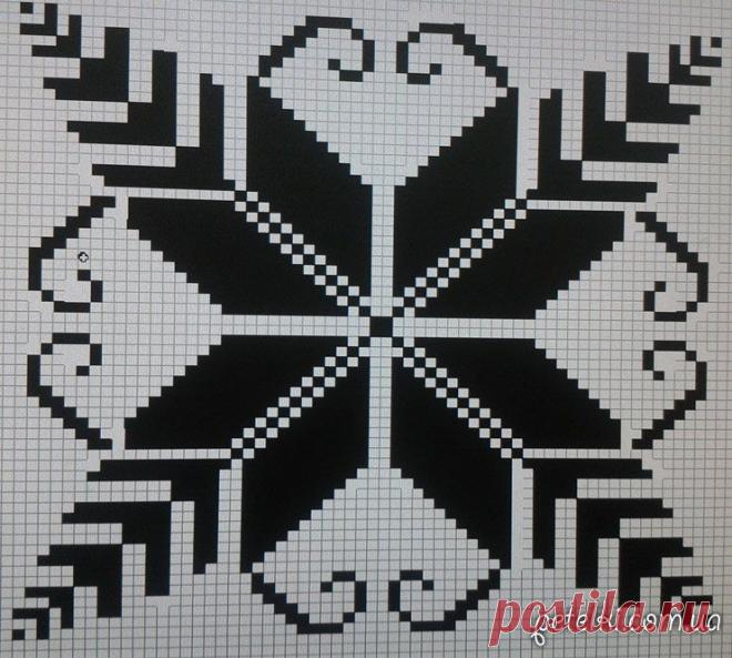 Жаккард крючком. Вяжем платье. Схемы